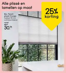 Leen Bakker Alle Plissé en Lamellen op Maat aanbieding