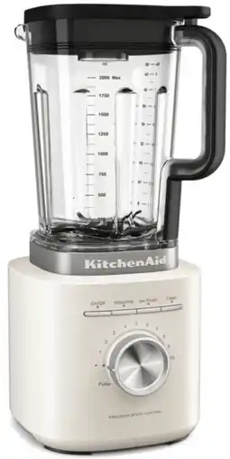 Bol.com KitchenAid 5KSB2073EPL Pure Power Blender - 2L - Porcelein Wit - 10 Snelheden - 1200 W aanbieding