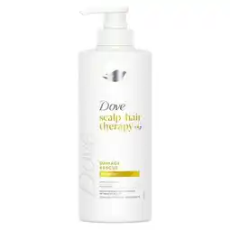 Trekpleister Dove Scalp + Hair Therapy Damage Rescue Shampoo aanbieding
