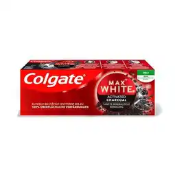 Trekpleister Colgate Max White Charcoal Mini Tandpasta aanbieding