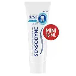 Trekpleister Sensodyne Repair & Protect Cool Mint Mini Tandpasta aanbieding