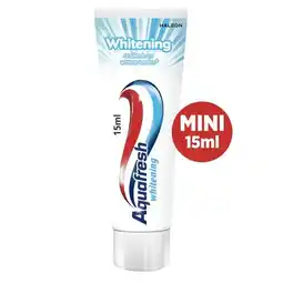 Trekpleister Aquafresh Whitening Mini Tandpasta aanbieding