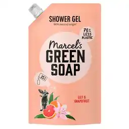 Trekpleister Marcel’s Green Soap Lily & Grapefruit Douchegel Refill aanbieding