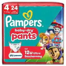 Trekpleister Pampers Baby-Dry Paw Patrol Pants Maat 4 Luierbroekjes aanbieding