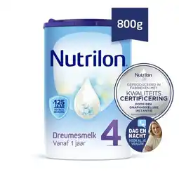 Trekpleister Nutrilon 4 Dreumesmelk Flesvoeding Vanaf 1 Jaar aanbieding