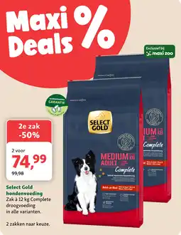 Maxi Zoo Select Gold hondenvoeding aanbieding
