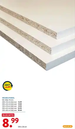 Kluswijs MEUBELPANEEL aanbieding
