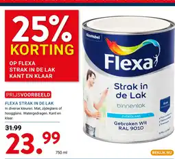 Kluswijs FLEXA STRAK IN DE LAK aanbieding