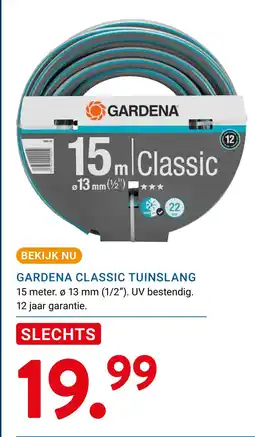 Kluswijs GARDENA CLASSIC TUINSLANG aanbieding