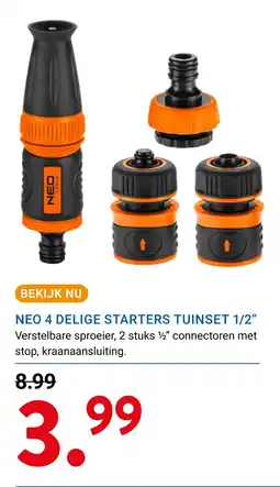 Kluswijs NEO 4 DELIGE STARTERS TUINSET 1/2 aanbieding