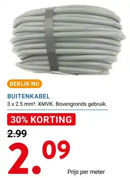 Kluswijs BUITENKABEL aanbieding