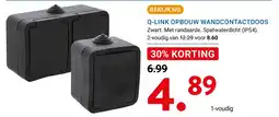 Kluswijs Q-LINK OPBOUW WANDCONTACTDOOS aanbieding