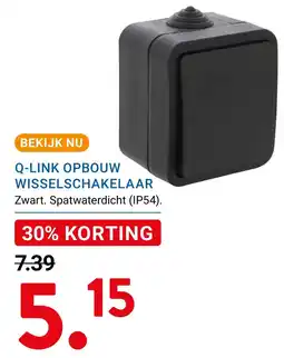 Kluswijs Q-LINK OPBOUW WISSELSCHAKELAAR aanbieding