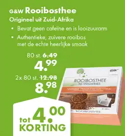 Gezond & Wel G&W Rooibosthee aanbieding
