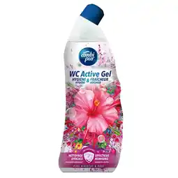 Kruidvat Ambi Pur Pink Hibiscus & Rose WC Active Gel aanbieding