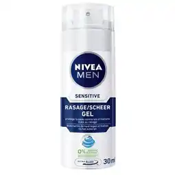 Trekpleister NIVEA Men Sensitive Mini Scheergel aanbieding