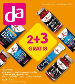 DA Lucovitaal Vitaminen, voedingssupplementen en verzorgingsproducten aanbieding