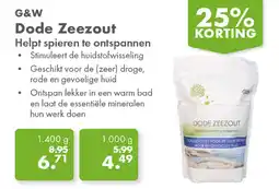 Gezond & Wel G&W Dode Zeezout aanbieding