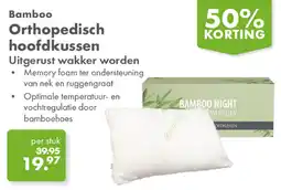 Gezond & Wel Bamboo Orthopedisch hoofdkussen aanbieding
