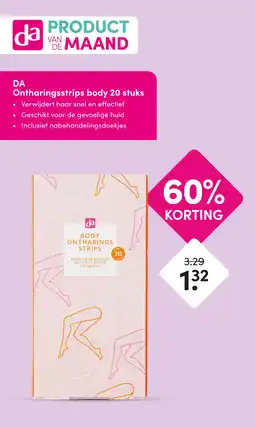 DA DA Ontharingsstrips body 20 stuks aanbieding