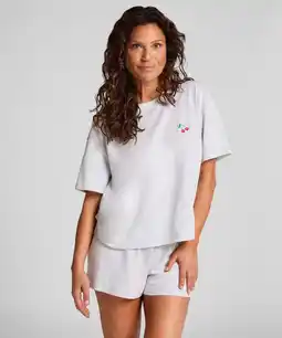 Hunkemoller Hunkemöller Pyjamaset Katoen Grijs aanbieding