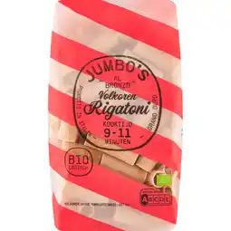 Jumbo Jumbo's Biologisch Volkoren Rigatoni 500 g aanbieding