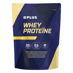 PLUS PLUS Whey proteïne poeder vanille aanbieding