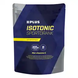PLUS PLUS Isotonic sportdrank poeder citroen aanbieding