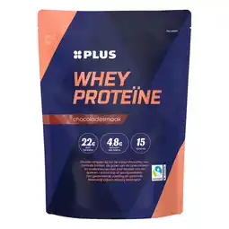 PLUS PLUS Whey proteïne poeder chocolade aanbieding
