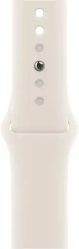 Coolblue Apple Watch 38/40/41 mm Siliconen Horlogeband Sterrenlicht - S/M aanbieding
