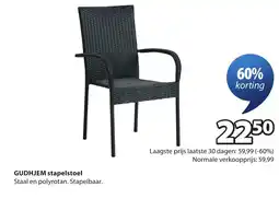 Jysk GUDHJEM stapelstoel aanbieding