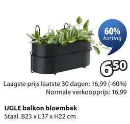 Jysk UGLE balkon bloembak aanbieding