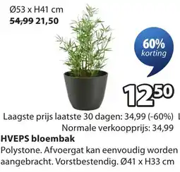 Jysk HVEPS bloembak aanbieding