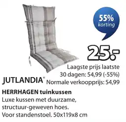 Jysk JUTLANDIA HERRHAGEN tuinkussen aanbieding