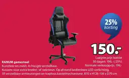 Jysk RANUM gamestoel aanbieding