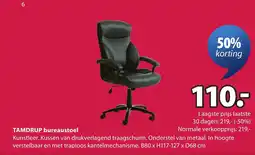 Jysk TAMDRUP bureaustoel aanbieding