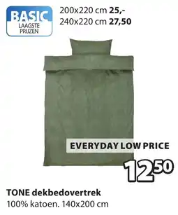 Jysk TONE dekbedovertrek aanbieding