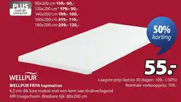 Jysk Wellpur frya topmatras aanbieding