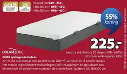 Jysk Dreamzone Eima springveermatras aanbieding