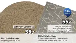 Jysk buestarr vloerkleed aanbieding