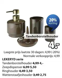 Jysk LEKERYD tandenborstelhouder aanbieding