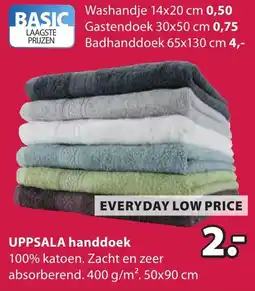 Jysk UPPSALA handdoek aanbieding