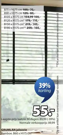 Jysk GRUMLAN jalozie aanbieding