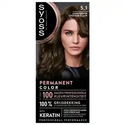 Trekpleister Syoss Salonplex 5-1 Lichtbruin Permanente Haarkleuring aanbieding