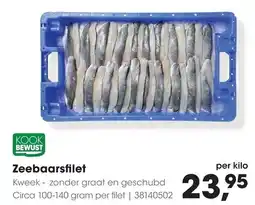 HANOS Kook Bewust Zeebaarsfilet aanbieding