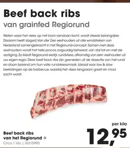 HANOS Beef back ribs van het Regiorund aanbieding