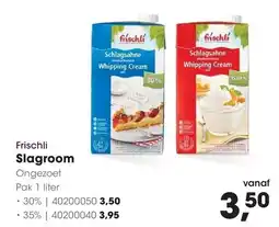 HANOS Frischli Slagroom aanbieding