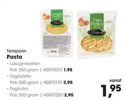 HANOS Temporin Pasta aanbieding