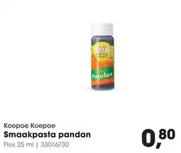 HANOS Koepoe Koepoe Smaakpasta pandan aanbieding