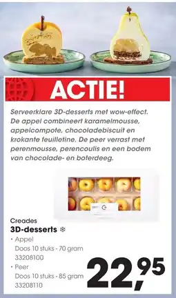 HANOS Creades 3D-desserts aanbieding